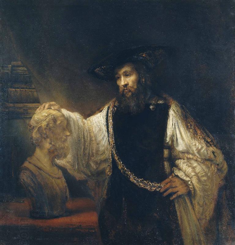 Rembrandt van rijn Aristotle Contemplating a Bust of Homer China oil painting art